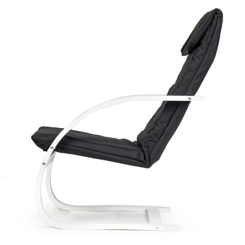 Fotel fiński bujany finka do salonu biały gięta sklejka ModernHome