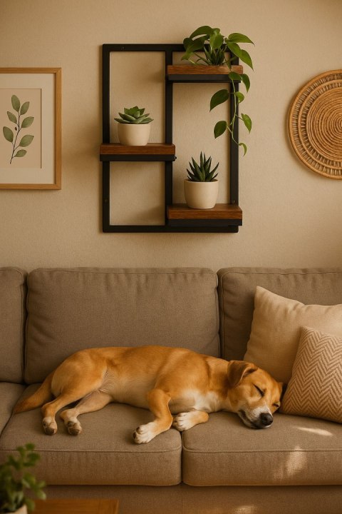 Kwietnik ścienny półka wisząca na kwiaty ozdoby 3 poziomy loft ModernHome