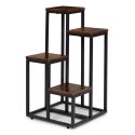 Kwietnik stojący stojak na kwiaty ozdoby 4 półki loft ModernHome
