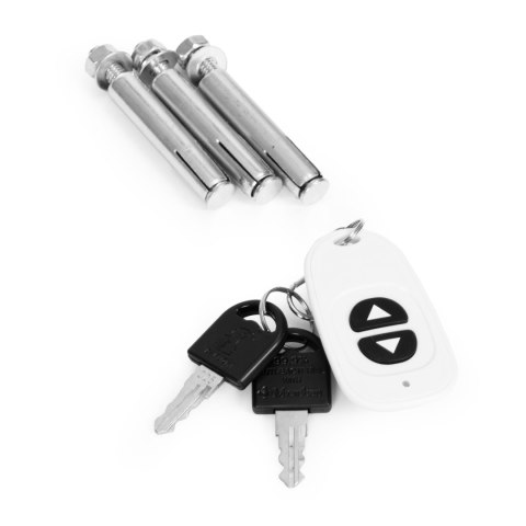 Blokada parkingowa składana zapora 35 cm na klucz zdalnie sterowana system alarmowy