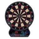 Elektroniczna tarcza do darta gry w rzutki lotki tablica LCD 42 cm 27 gier zestaw 12 rzutek