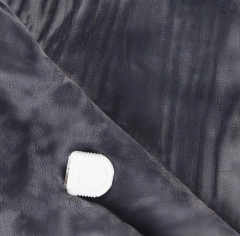 Koc elektryczny dwustronny 160x180 cm mata grzewcza regulacja temperatury pilot