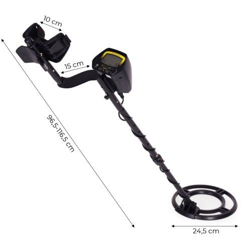 Wykrywacz metali detektor 3 tryby do poszukiwań złota srebra monet LCD