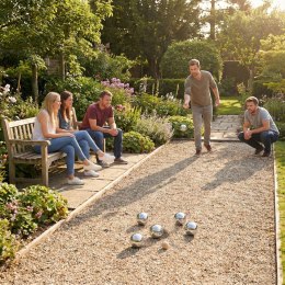 Zestaw do gry w bule kule boules petanque 6 szt. + etui i akcesoria