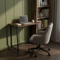 Biurko komputerowe składane 80x45 cm stolik pod laptopa loft postarzany orzech ModernHome