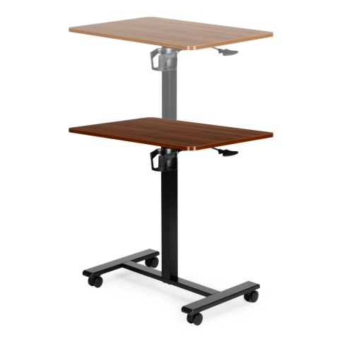 Mobilne biurko regulowane 70x48 cm stolik pod laptopa regulacja wysokości 71,5-112 cm ModernHome