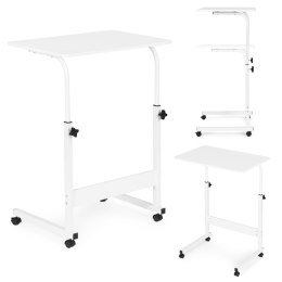 Mobilny stolik pod laptopa biurko dostawiane do fotela kanapy biały ModernHome