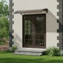 Daszek nad drzwi 150x80 cm zadaszenie osłona poliwęglan MultiGarden