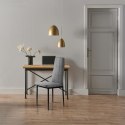Zestaw krzesła tapicerowane do jadalni i salonu 4 sztuki szare ModernHome
