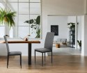 Komplet 4 krzeseł krzesło do jadalni i salonu szare ModernHome