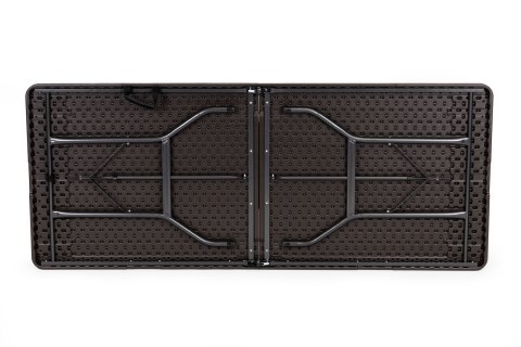 Stół cateringowy bankietowy ogrodowy składany 180 cm brązowy MultiGarden