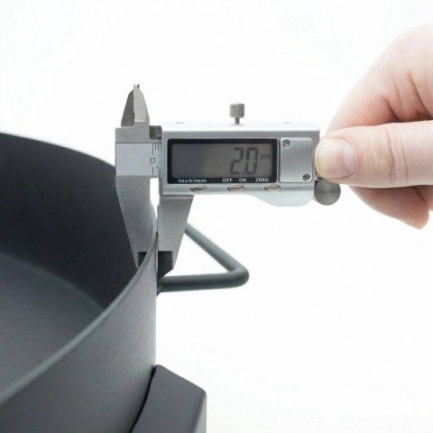 Duże solidne palenisko ogrodowe żeliwne 60 cm z uchwytami idealne do ogniska