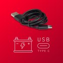 Elektryczny młynek do soli i pieprzu akumulatorowy USB zestaw 2 sztuki regulacja mielenia podświetlenie