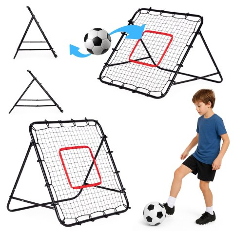 Rebounder do piłki nożnej trenażer piłkarski bramka do odbijania piłki 100x100 cm MOVEPRO