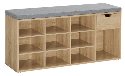 Szafka na buty z siedziskiem sonoma