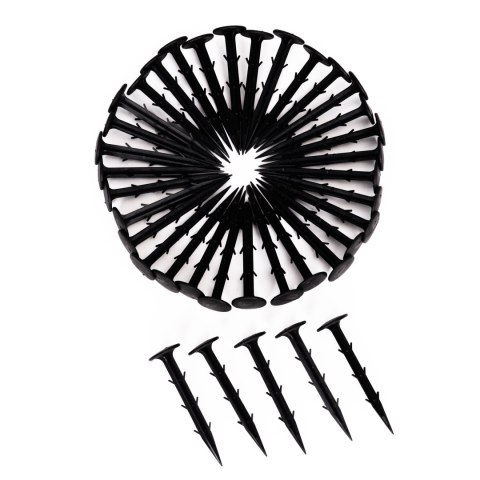 Agrowłóknina czarna agrotkanina UV 135g mata antychwastowa 0,8x100m kołki MulltiGarden