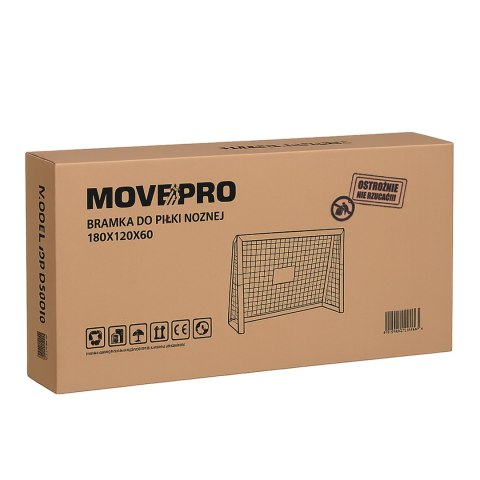 Bramka piłkarska z siatką do piłki nożnej 180x120x60 cm MOVEPRO
