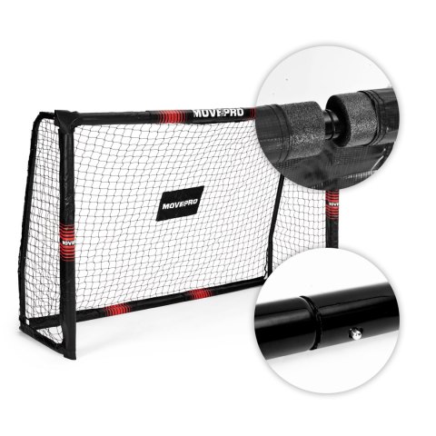 Bramka piłkarska z siatką do piłki nożnej 300x200x120 cm MOVEPRO