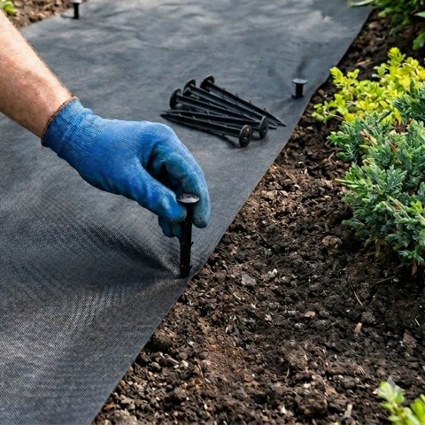 Kołki do mocowania agrowłókniny agrotkaniny kotwy szpilki 50 szt. 15 cm MultiGarden