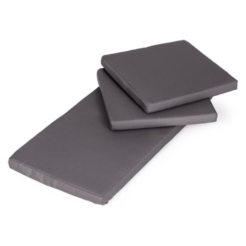 Komplet mebli ogrodowych z technorattanu ławka stolik krzesła ciemny brąz MultiGarden