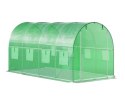 Szklarnia tunel ogrodowy foliowy 6x3x2 m 18 m² metalowy stelaż folia UV