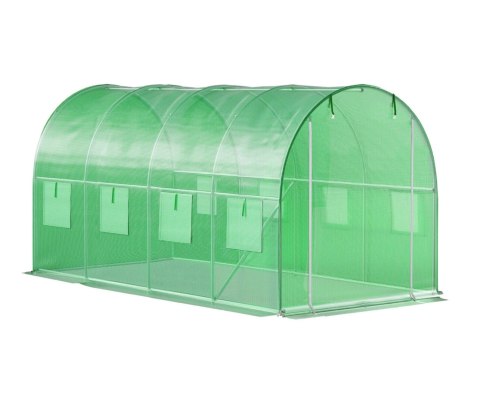 Szklarnia tunel ogrodowy foliowy 6x3x2 m 18 m² metalowy stelaż folia UV
