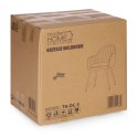 Krzesło tapicerowane welurowe nowoczesne do jadalni salonu kremowe ModernHome