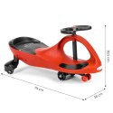 Jeździk grawitacyjny pojazd dla dzieci koła LED czerwony ECOTOYS