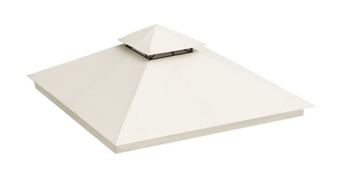 Dach do pawilonu ogrodowego 3x3 m wodoodporne poszycie otwór wentylacyjny beżowy MultiGarden