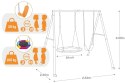 Huśtawka ogrodowa podwójna plac zabaw dla dzieci bocianie gniazdo INTEX 44126