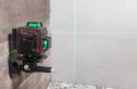 Poziomica laserowa płaszczyznowa zielony laser krzyżowy 360° 4D 16 linii