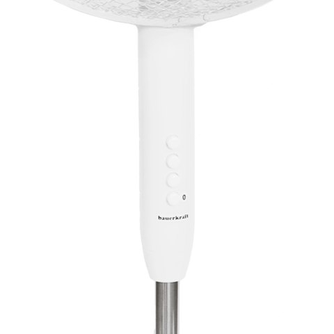 Wentylator podłogowy wiatrak stojący 45W 3 tryby pracy 5 łopatek biały