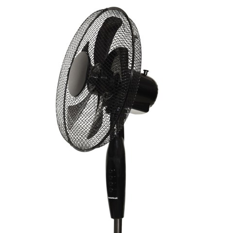 Wentylator podłogowy wiatrak stojący 45W 3 tryby pracy 5 łopatek czarny