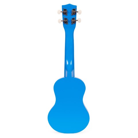 Gitara ukulele dla dzieci drewniana 4 struny nylonowe kostka do gry ECOTOYS