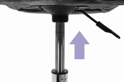 Krzesło obrotowe biurowe z szerokim oparciem ekoskóra szaro-białe