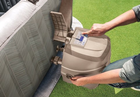 Nadmuchiwane SPA kwadratowe basen z hydromasażem 4 os. 175x71 cm akcesoria premium INTEX 28446
